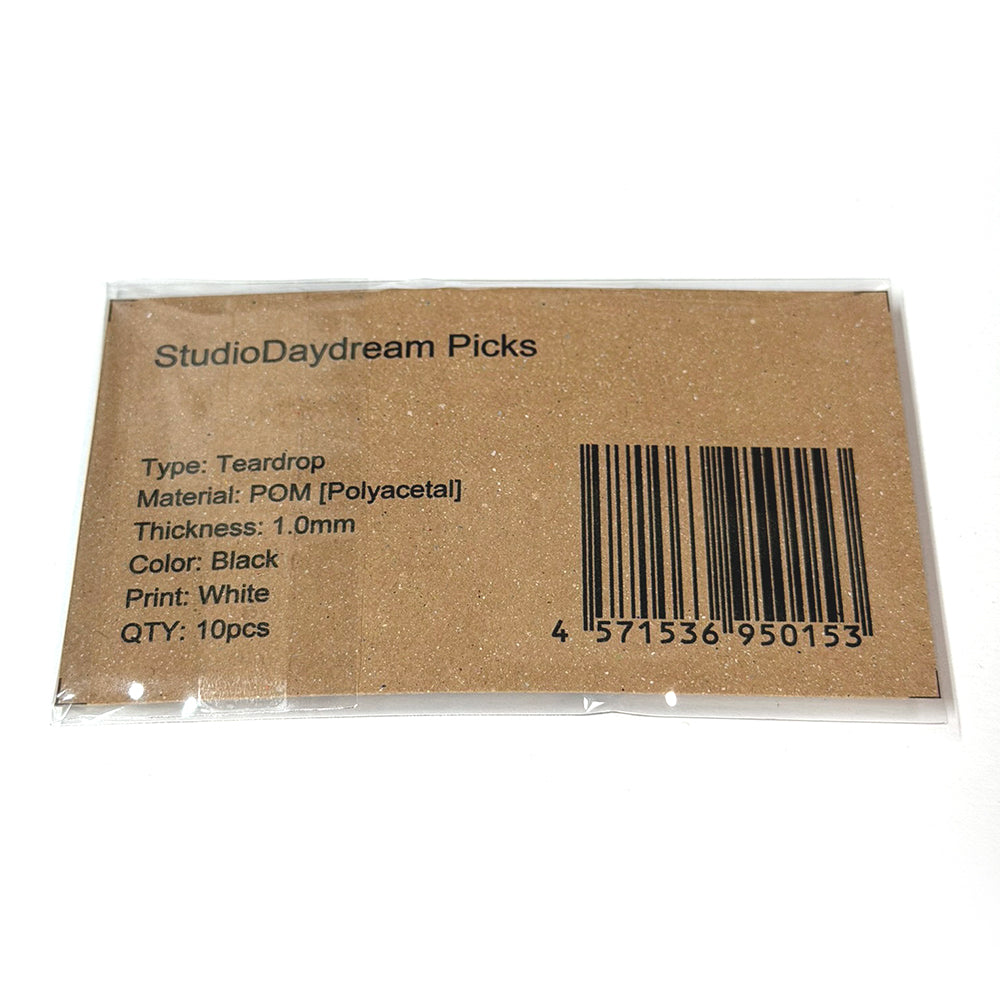 ティアドロップ / POM / 1.0mm / ブラック / 10枚セット
